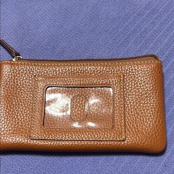 Dooney & Bourke Tan Leather Pouch - Picture 2 of 3